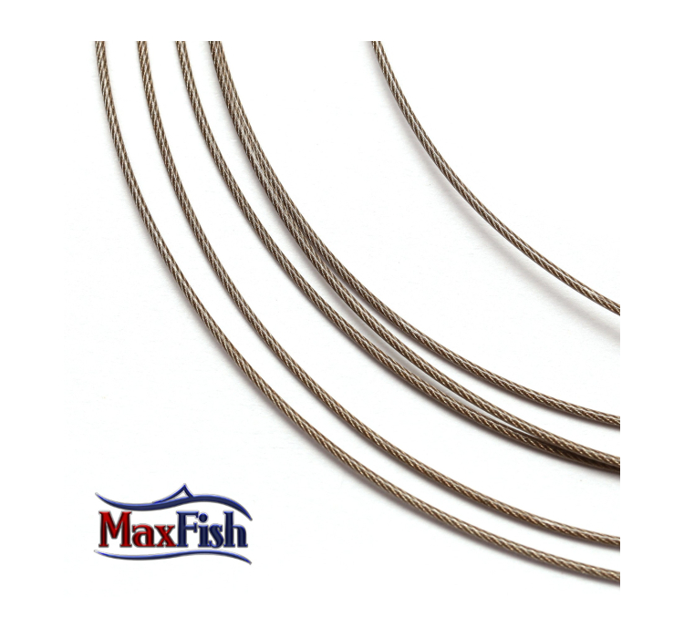 Поводочний сталевий матеріал 7х7 DAM Effzet Coated Core 49 Steeltrace 10м 7кг (коричневий) - 1 Поводочний сталевий матеріал 7х7 DAM Effzet Coated Core 49 Steeltrace 10м 7кг (коричневий) - 1