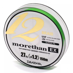 Шнур Daiwa UVF Morethan Sensor 12 EX+SI 150м #1.2