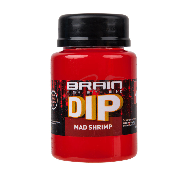 Діп для бойлів Brain F1 Mad Shrimp (креветка) 100ml - 1 Діп для бойлів Brain F1 Mad Shrimp (креветка) 100ml - 1