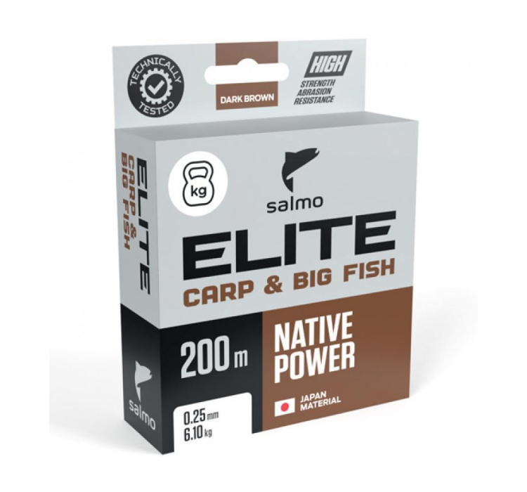 Леска Salmo Elite Carp&Big Fish 200м 0,35мм - 5 Леска Salmo Elite Carp&Big Fish 200м 0,35мм - 5