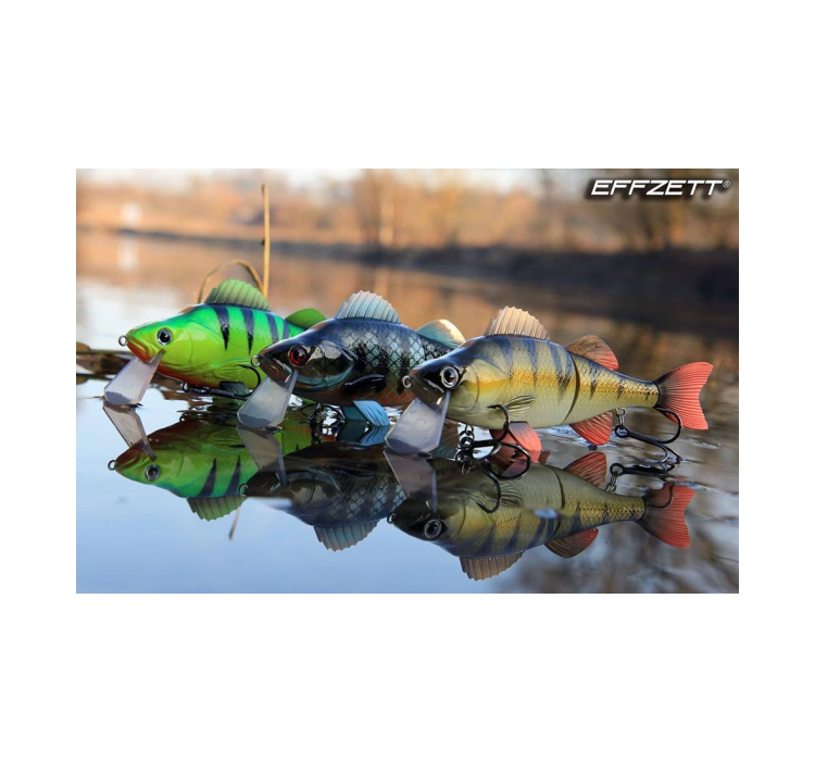 Приманка DAM Effzett Slide'n Roll Orange Perch (14 см) - 3 Приманка DAM Effzett Slide'n Roll Orange Perch (14 см) - 3