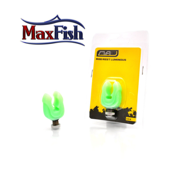 Наконечник под рогачик мягкий DAM MAD LUMINOUS Rod Rest с резьбой светонакопительный - 2 Наконечник под рогачик мягкий DAM MAD LUMINOUS Rod Rest с резьбой светонакопительный - 2