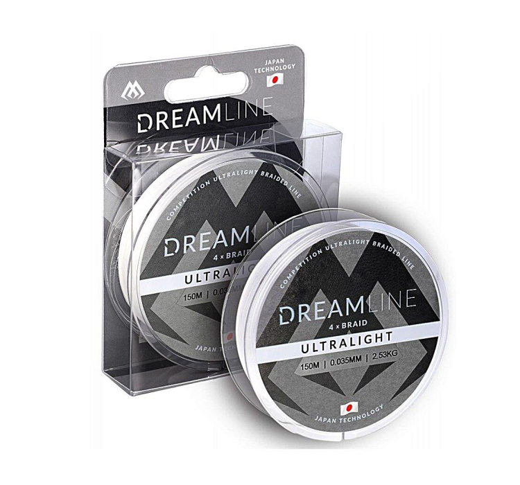 Шнур Mikado Dream Line Ultralight Braid 150м 0,058мм 4,43кг white - 1 Шнур Mikado Dream Line Ultralight Braid 150м 0,058мм 4,43кг white - 1