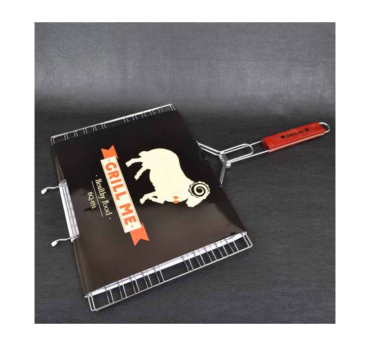 Решітка для гриля подвійна GRILL ME BQ031/GRME229 (42x31см), хромована - 6 Решітка для гриля подвійна GRILL ME BQ031/GRME229 (42x31см), хромована - 6