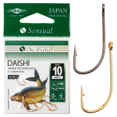 Крючок Mikado Sensual Daishi № 4 (ушко) 10шт. (gold)