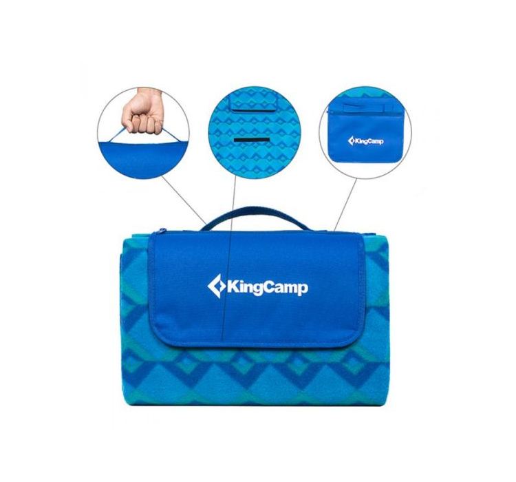 Коврик KingCamp Picnic Blankett (KG4701) Blue - 3 Коврик KingCamp Picnic Blankett (KG4701) Blue - 3