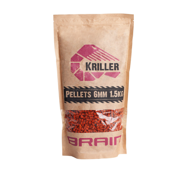 Пелети Brain Kriller (креветка/спеції) 6mm 1.5kg - 1 Пелети Brain Kriller (креветка/спеції) 6mm 1.5kg - 1