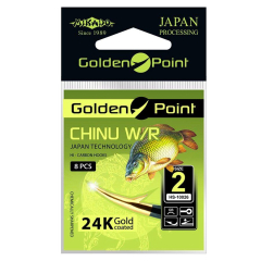 Гачок Mikado Golden Point Chinu (чорний з золотом) № 10