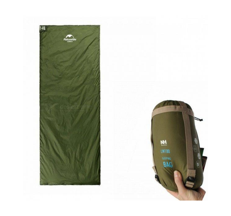 Спальный мешок Nature Hike MINI ULTRA LIGHT 190x75см, вес 0,7кг, 8-15℃ зеленый - 1 Спальный мешок Nature Hike MINI ULTRA LIGHT 190x75см, вес 0,7кг, 8-15℃ зеленый - 1