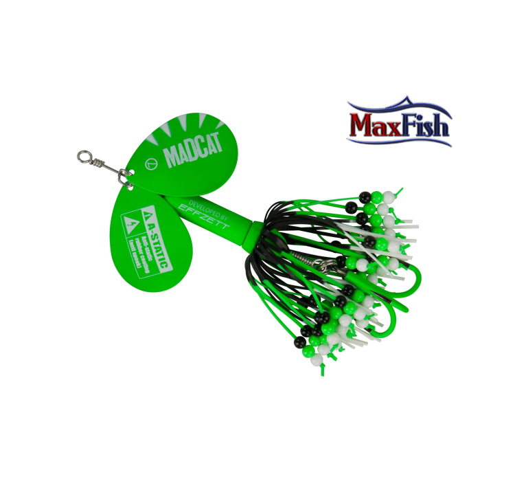Блешня-вертушка на сома DAM MADCAT A-Static Rattlin Green 75 г - 1 Блешня-вертушка на сома DAM MADCAT A-Static Rattlin Green 75 г - 1