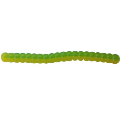 Силіконова приманка Big Bite Baits Trout Worm 1" Green/Yellow 10 шт.