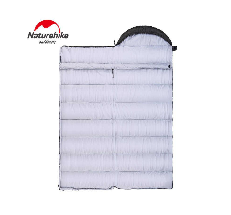 Спальний мішок з капюшоном Nature Hike U150 (190+30)x75см, вага 1,1кг, 5-10℃ синій - 2 Спальний мішок з капюшоном Nature Hike U150 (190+30)x75см, вага 1,1кг, 5-10℃ синій - 2