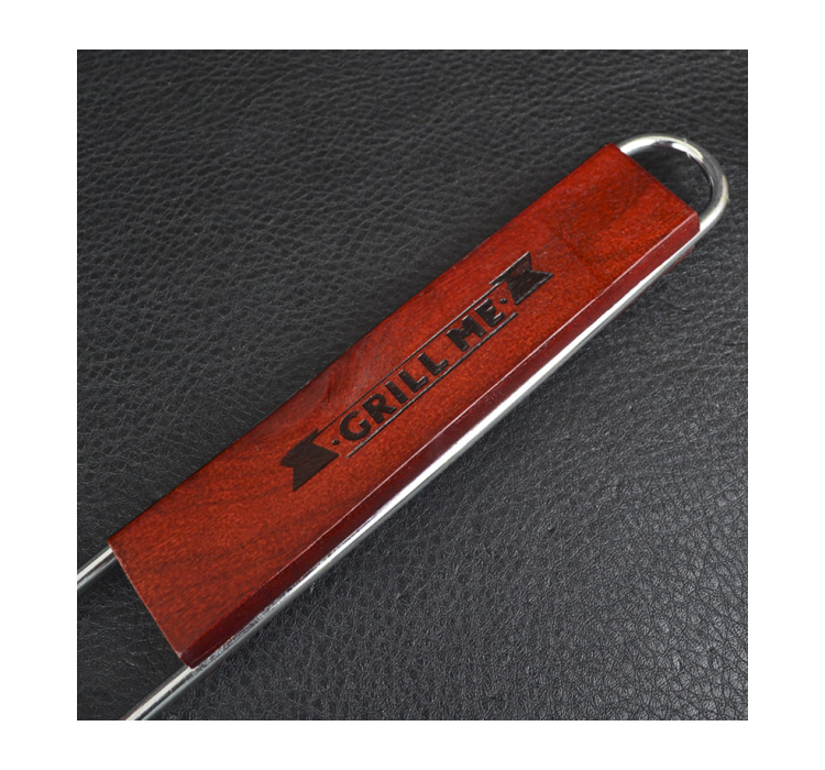 Решітка для гриля подвійна GRILL ME BQ-022 (44х25см), хромована - 3 Решітка для гриля подвійна GRILL ME BQ-022 (44х25см), хромована - 3