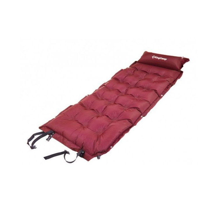Коврик самонадувающий KingCamp Base Camp Comfort (KM3560) Wine red - 1 Коврик самонадувающий KingCamp Base Camp Comfort (KM3560) Wine red - 1