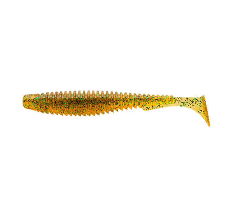 Силіконова приманка FishUP U-Shad 2"" #036 - Caramel/Green & Black (10шт/уп) - 1 Силіконова приманка FishUP U-Shad 2"" #036 - Caramel/Green & Black (10шт/уп) - 1