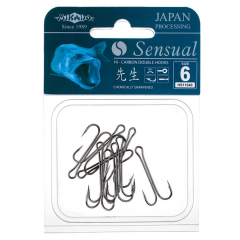 Крючок-двойник Mikado Sensual Double Hook №4 9шт. (black nickel)