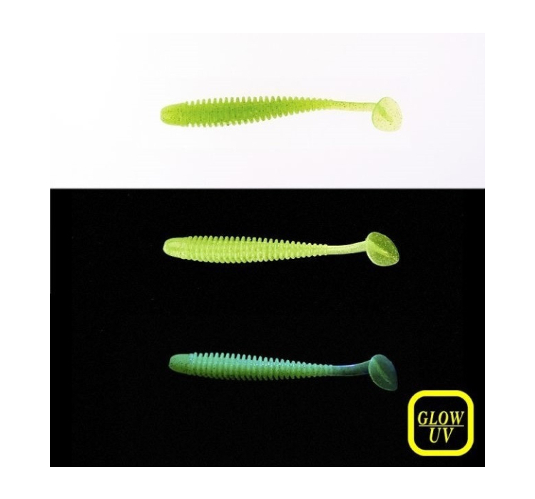Силиконовая приманка Noike Wobble Shad NINJA 4" (6шт) (#44 Chartreuse) - 1 Силиконовая приманка Noike Wobble Shad NINJA 4" (6шт) (#44 Chartreuse) - 1