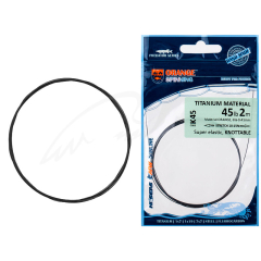 Поводковый материал UKRSPIN Orange Spinning титан 2м 9кг(18lb)/0.3мм