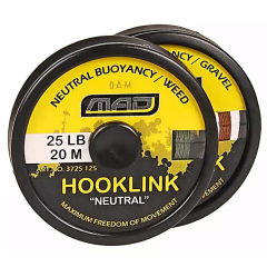 Шнур поводочный DAM MAD Hooklink 4-braid Neutral" 20м 25lb (color-weed)"
