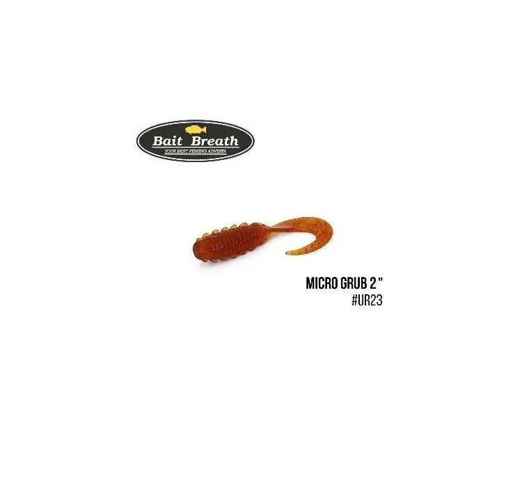 Силиконовая приманка Bait Breath Micro Grub 2" (12шт.) (Ur23 Pumpkin/red) - 1 Силиконовая приманка Bait Breath Micro Grub 2" (12шт.) (Ur23 Pumpkin/red) - 1