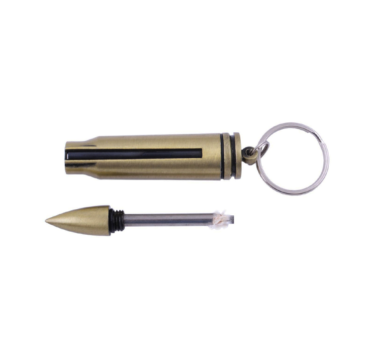 2 в 1 - огниво + спичка вечная (бензиновая) Пуля (73x20мм) - 1 2 в 1 - огниво + спичка вечная (бензиновая) Пуля (73x20мм) - 1