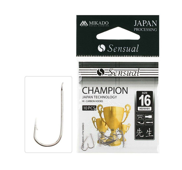 Крючок Mikado Sensual Champion №14 (лопатка) 10шт. (nickel) - 1 Крючок Mikado Sensual Champion №14 (лопатка) 10шт. (nickel) - 1