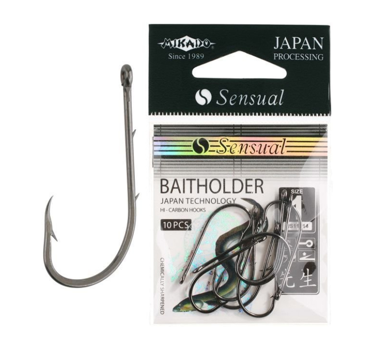 Крючки Mikado SENSUAL BAITHOLDER (коричневый) № 2 - 1 Крючки Mikado SENSUAL BAITHOLDER (коричневый) № 2 - 1