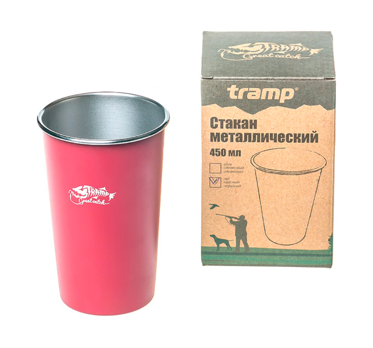 Склянка Tramp TRC-099 (0,45л), червона - 2 Склянка Tramp TRC-099 (0,45л), червона - 2