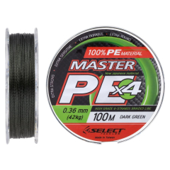 Шнур Select Master PE 100m (темн.-зел.) 0.36mm 42kg