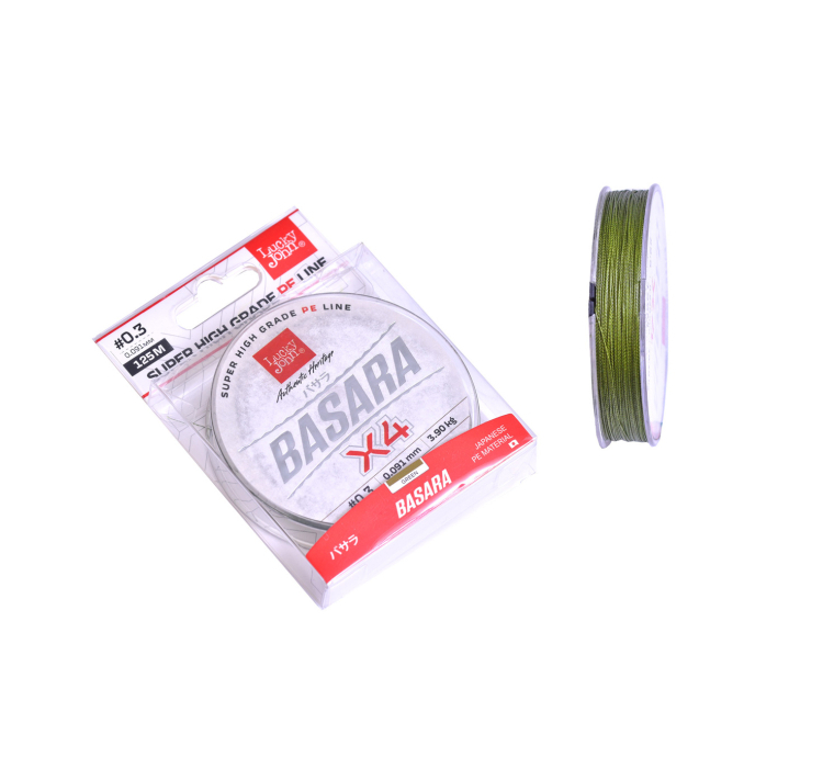Шнур Lucky John Basara 125м 0,11мм Green - 1 Шнур Lucky John Basara 125м 0,11мм Green - 1