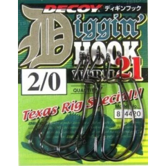 Крючок Decoy Worm21 Digging Hook #3/0 (6 шт/уп)