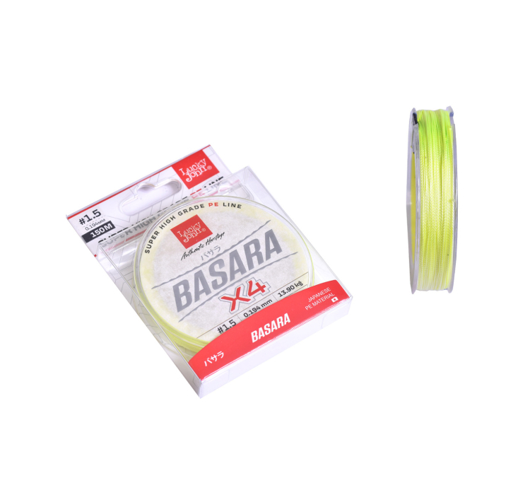 Шнур Lucky John Basara 150м 0,194мм Light Green - 1 Шнур Lucky John Basara 150м 0,194мм Light Green - 1