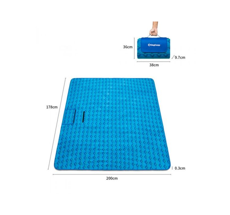 Коврик KingCamp Picnic Blankett (KG4701) Blue - 2 Коврик KingCamp Picnic Blankett (KG4701) Blue - 2