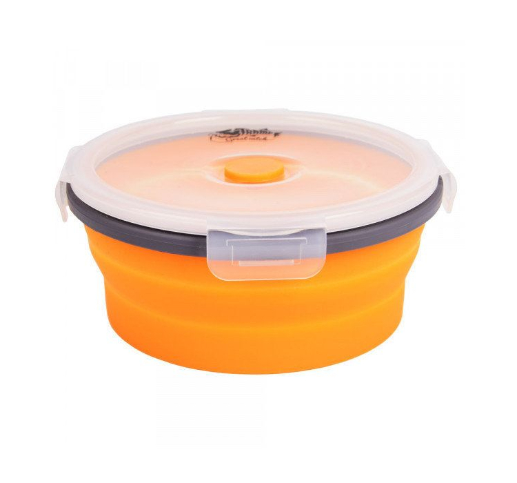 Контейнер складной с крышкой-защелкой Tramp TRC-088-orange - 1 Контейнер складной с крышкой-защелкой Tramp TRC-088-orange - 1