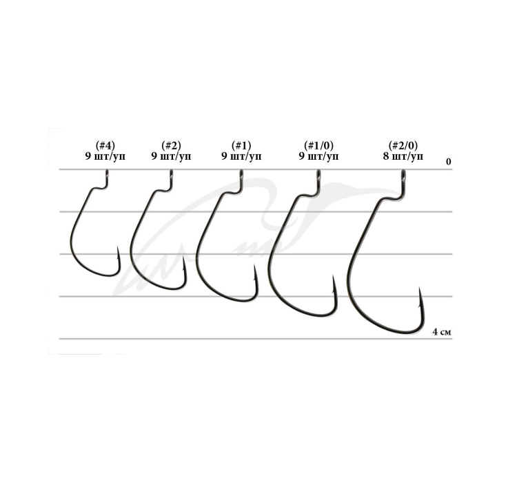 Гачок Decoy Worm11 Tournament #1/0 (9 шт/уп) - 2 Гачок Decoy Worm11 Tournament #1/0 (9 шт/уп) - 2