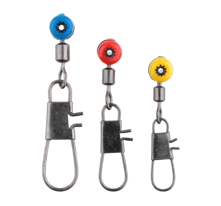 Вертлюжок-застібка Mikado для поплавка 3603 ковзний L 5шт/уп. - 1 Вертлюжок-застібка Mikado для поплавка 3603 ковзний L 5шт/уп. - 1