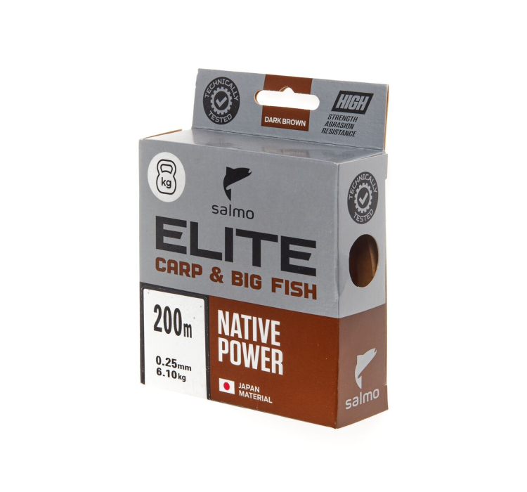 Леска Salmo Elite Carp&Big Fish 200м 0,25мм - 1 Леска Salmo Elite Carp&Big Fish 200м 0,25мм - 1