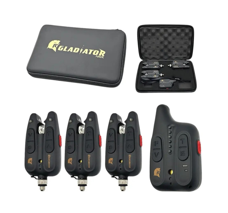 Набір сигналізаторів GLADIATOR RF1118 3+1 Black з пейджером - 1 Набір сигналізаторів GLADIATOR RF1118 3+1 Black з пейджером - 1