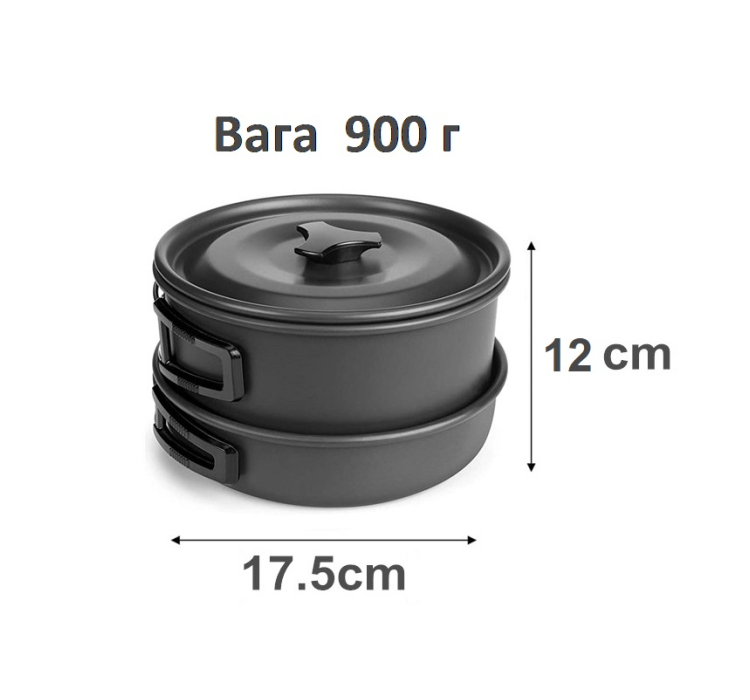 Набір туристичного посуду Ranger Prius Lux (Арт. RA 9947) Набір туристичного посуду Ranger Prius Lux (Арт. RA 9947)