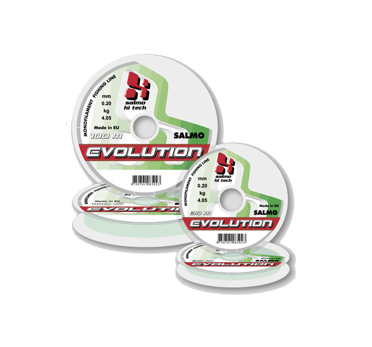 Жилка Salmo Hi-Tech Evolution 100м 0,22мм - 1 Жилка Salmo Hi-Tech Evolution 100м 0,22мм - 1