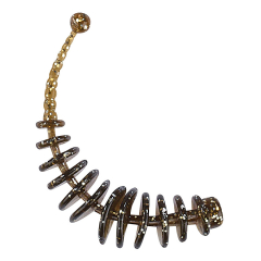 Силіконова приманка Balzer Shirasu Perch Dancer 7 см 2.5 гр. Black Mamba (їстівний) (5 шт.)