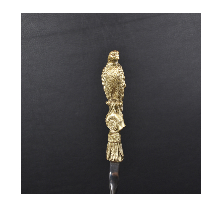 Набор шампуров ручной работы Мастер-Крами Птицы, рукоять бронза (3х10мм, 60см), 6 шт, в кожаном кейсе - 8 Набор шампуров ручной работы Мастер-Крами Птицы, рукоять бронза (3х10мм, 60см), 6 шт, в кожаном кейсе - 8