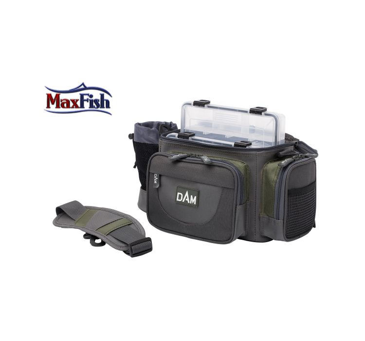 Сумка DAM Medium Hip and Shoulder Bag для риболовлі багатофункціональна+3коробки 37x20х18см - 2 Сумка DAM Medium Hip and Shoulder Bag для риболовлі багатофункціональна+3коробки 37x20х18см - 2