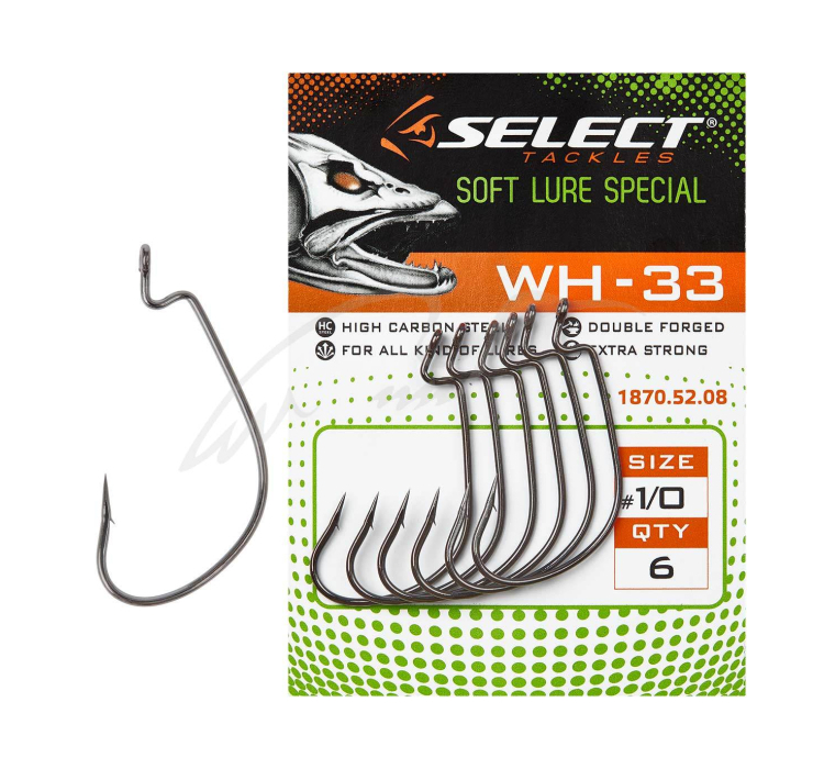 Гачок Select WH-33 #2/0 (5 шт/уп) - 1 Гачок Select WH-33 #2/0 (5 шт/уп) - 1