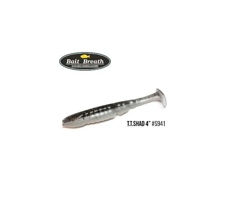 Силіконова приманка Bait Breath T.T.Shad 4" (6 шт.) (941 BYS magic shad) - 1 Силіконова приманка Bait Breath T.T.Shad 4" (6 шт.) (941 BYS magic shad) - 1