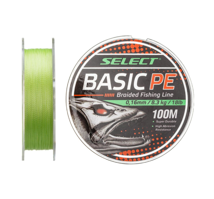 Шнур Select Basic PE 150m (оранж.) 0.04mm 5lb/2.5kg - 1 Шнур Select Basic PE 150m (оранж.) 0.04mm 5lb/2.5kg - 1