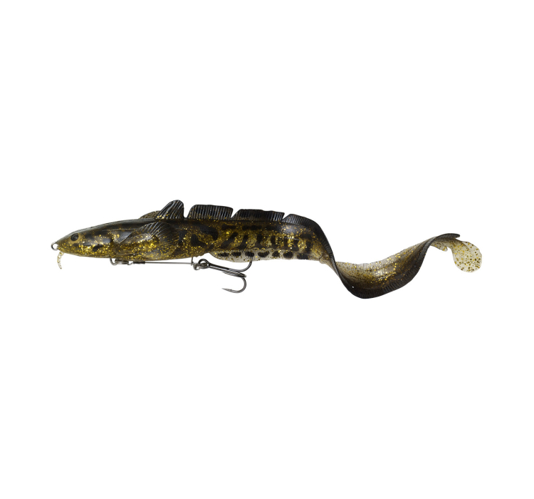 Силиконовая приманка Savage Gear 3D Burbot Shallow SS 250 mm 70.0g Gold Burbot UV (поштучно) (1 шт.) - 1 Силиконовая приманка Savage Gear 3D Burbot Shallow SS 250 mm 70.0g Gold Burbot UV (поштучно) (1 шт.) - 1