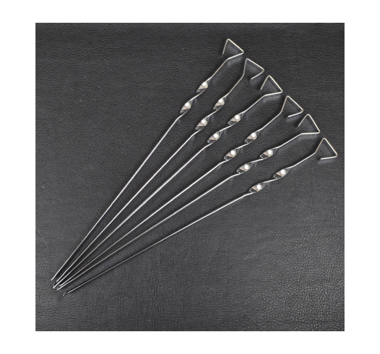 Шампур для шашлыков КЕМПИНГ C-4506 (45х2.0мм, 6шт), хромированная сталь - 2 Шампур для шашлыков КЕМПИНГ C-4506 (45х2.0мм, 6шт), хромированная сталь - 2