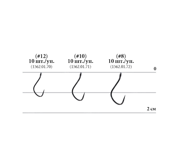 Гачок Decoy Area Hook VII - Front #12 (10шт/уп) - 2 Гачок Decoy Area Hook VII - Front #12 (10шт/уп) - 2