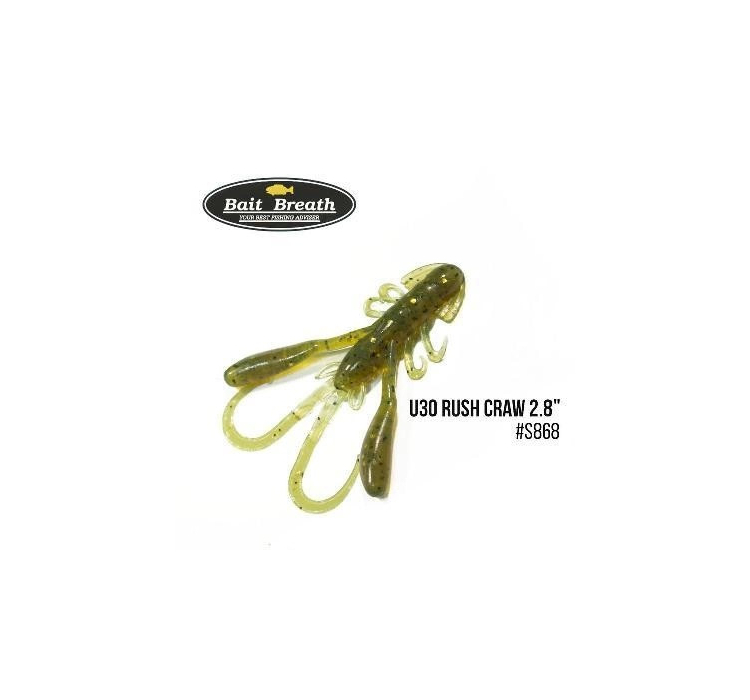 Силиконовая приманка Bait Breath U30 Rush Craw 2.8" (7шт) 868 Motoroil-EX - 1 Силиконовая приманка Bait Breath U30 Rush Craw 2.8" (7шт) 868 Motoroil-EX - 1